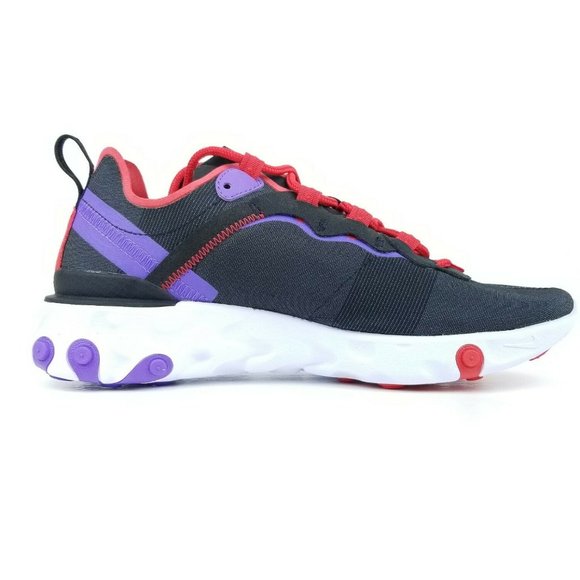 Nike Shoes - Nike React Element 55 Womens Running Shoes Black Purple CQ9903 001 Sizes 6-10